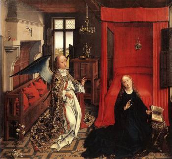 羅吉爾 凡 德 韋登 Annunciation Triptych-central 羅吉爾 凡 德 韋登 Annunciation Triptych-central